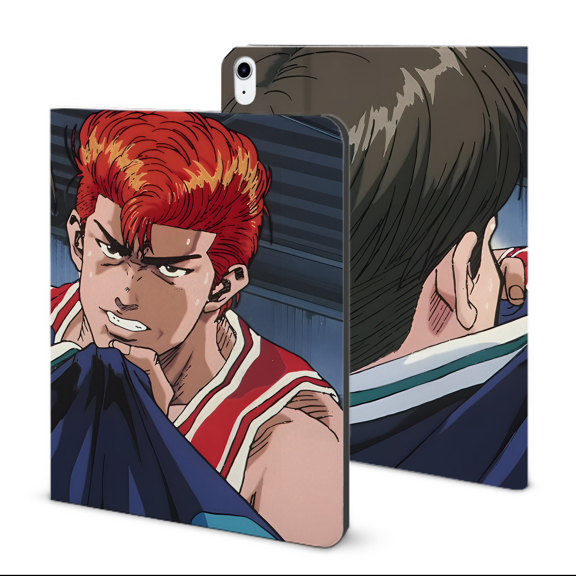 （画像用） SLAM DUNK／スラムダンク IPad ケース ブック型 PUレザー TPU 耐衝撃 軽量 薄型 ペン収納なし 全面保護 IPad 各モデル対応